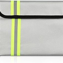 YunBey Fireproof Bag Fireproof Document Bag Fireproof Waterproof Money Bag with Zip for Documents Money Passport Notes (23.5 x 17.5 cm)-image-27