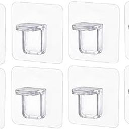 Mirramor No Drilling Shelf Support Hook || Plastic Closet Cabinet Shelf Support Clips || Self Adhesive Shelves Clips for Kitchen Bathroom Cabinet (10)-picture-20