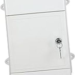 UJEAVETTE Wall Mounted Mailbox Hanging Post Box Collection Box Door House Key Drop Box White-image-97