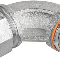 Morris Products 15185 1.5 in. Malleable Liquid Tight Connectors - 90 deg - Insulated Throat-image-48