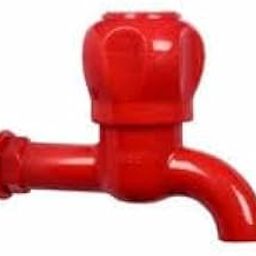 Plastic Water Tap, Long Bib Design, Red (Pack of 5)-image-56