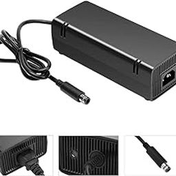 TCOS TECH Xbox 360 E Power Supply Adapter 200V-240V Charger Brick Compatible for Xbox 360 E Model-18