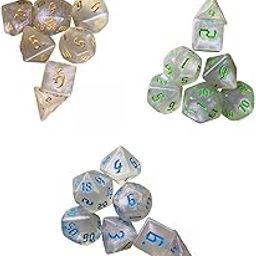 Toy Acrylic Polyhedral Dices Toys Math Teaching for Parties Table Games 21x Game Pieces, Parts-image-99
