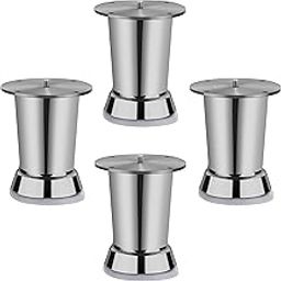 Plantex Heavy Duty Stainless Steel 4 inch Sofa Leg/Bed Furniture Leg Pair for Home/Furniture Sofa Legs for Table/Sofa Support Legs/Sofa Furniture Leg (Chrome) Set of 4 Pcs-image-42