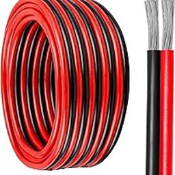 10 Gauge Wire 2 Conductor Tinned Copper Cable, Flexible 10 AWG Marine Wire for Solar Panel, LED Strip, Boat, Automotive, Trailer and Speaker (10 Gauge 10FT)-image-68