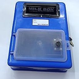 Generic Wall-Mounting Milk Box with 2 Keys (Blue) - 28 x 23 x 11 cm, 500ml x 5 Packets-21