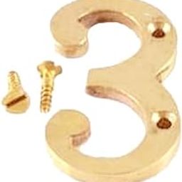 150 MM HOME DECOR 6"HEIGHT BRASS House Address NUMBERS With 2 Screws (3)-image-69