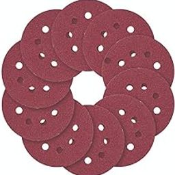 iBELL 7-inch Sanding Disc with 8 Holes for Dust Vacuum 120 Grit (Brown) - Pack of 10 Pieces-21