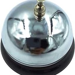 Beauty Tool Call Bell in Metal for School, Hotels, Restaurants, Reception Areas, Hospitals, Warehouses Silver | Pack of 1 | (Silver with Black Coated)-picture-23