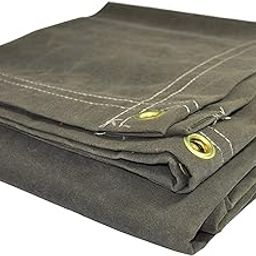 Heavy Duty Tarpal Canvas Tarpaulin 700 GSM Commercial Tarps, Waterproof Tirpal Tadpatri UV Resistant, Rustproof Grommets, Reinforced Edges (Size 12 ft x 10 ft)-image-73