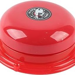 High Volume Electric Bell, 4 Inches Stainless Steel Fire Control Internal Strike Type Bell for Alarm Emergency Evacuation for School and Station 12V/24V/220V Optional (12V)-image-4