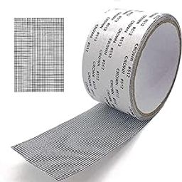 Heavy Duty Window Screen Repair Tape,Screen Repair Kit Tape for Door and Window,Strong Adhesive & Waterproof(Grey, 48mm * 2 Meter) Pack Of 1-picture-17