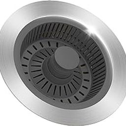 3 in 1 Kitchen Sink Drain Strainer Stopper - Stainless Steel Sink Filter with Anti-Rust Design, 4.5 Inch Universal Food Catcher & Cover, Easy Install for Mesh Kitchen Drain Basket-image-98