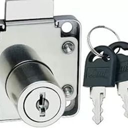 Furniture Lock I Multipurpose Lock I with 2 Keys I for Drawers, Cabinet, Wardrobes & Wooden Furniture Black Painted Finish I Pack of 1-image-16