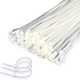 CRAE Nylon Cable Zip Ties Heavy Duty Strong Wire Organizers Self Locking Fasteners | 4 Inch (Pack of 100) (100 mm x 2.5 mm)-7