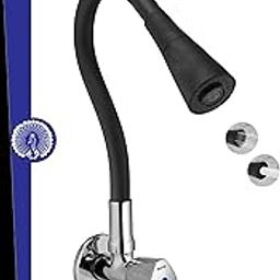 MAYUR ÖCICH Brass Kitchen Sink Tap Faucet with Flexible Dual Flow Spout (Chrome Finish) for Cold Water (TRI)-image-55