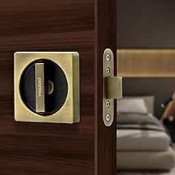 Plantex Door Lock Latch/Baby Latch for Bathroom/Door Latch Lock/Door Chitkani Home/Bedroom - (DTM-620, Brass Antique and Black)-image-19