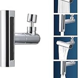 black sparrow 4 Modes Tap Extender for Kitchen Sink 360° Rainfall Kitchen Sink Faucet with Waterfall Feature and Faucet Extender for Taps Anti-Splash Faucet Nozzle Head-picture-12