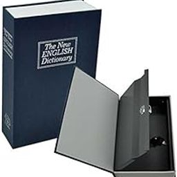 Hidden Safe Book Dictionary Style Locker Vault Box with 2 Keys Jewelry Cash Box Locker Book Safe Mini Locker for Office Home (Size- 18 x 12 x 5.5 cm, Assorted Colour) Pack-1-picture-3