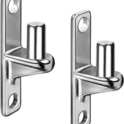 2pcs Stainless Steel Gate Hinges, Wall Mount Gate Hinge for Farm Garden Gate, Wood Fence Hinges for Outdoor Gates, Chain Link Gate Hinge with 5/8''Pin (Not Screws)-image-67