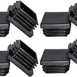 Royal Products Square Plastic caps Glide Insert Pipe Tubing End Cap Plastic Durable Chair Glide for Chair Table Stool Leg Pipe Inner Cap(30 * 30mm) (Pack of 30)-118