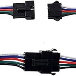 Invento 20pcs - 10 sets 5 pin Male & Female 5 wire JST Connector Cable Lock Type for LED Lights DIY Projects-picture-15