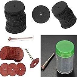 DIY Crafts Pack Of 100 Pcs 50+50, Multi, 2 Pcs Mandrel/Connecting Shank, 24mm Abrasive, Cutting Discs Reinforced Cut Off Grinding Wheels(Pack Of 100 Pcs 50+50, Multi, 2 Pcs Mandrel/Connecting Shank)-12