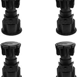 VOLO Adjustable PVC Sofa Leg, Furniture Legs, Cabinet Leveler Legs, Adjusts from 3-4/5" to 5“, Replacement Leg for Sofa, Couch, Chair & Cabinets, Black (4)-image-20