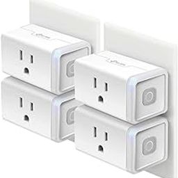 Kasa Smart Plug HS103P4, Smart Home Wi-Fi Outlet Compatible with Alexa, Echo, Google Home & IFTTT, No Hub Required, Remote Control, 15 Amp, UL Certified, 4-Pack, White-19
