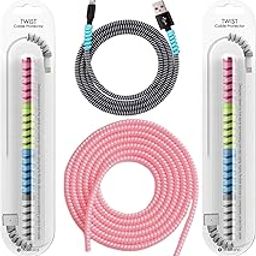 KIDLI 2PCS 1.5 Meter Wire Cable Protectors Combo & 8PCS Twist Cable Protector (TCP41)-image-20