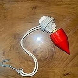 DIVINE GALLERY Plumb Bob Tool Instruments for Leveling Wall/Carpenter Work, 350 Gram Weight, RED-15