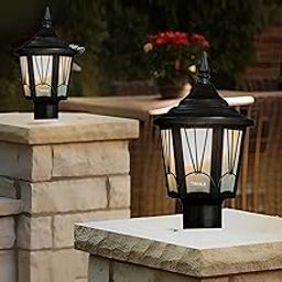 twixle Outdoor Gate Light Energy Efficient Waterproof Decorative Exterior Fixture for Garden Pillars, Entry Gates, Porch, Patios, Fence Posts and Driveway (2550) (Bulb Not Included) (Pack of 2)-image-77