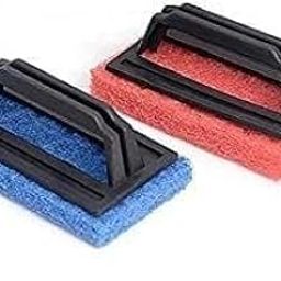 S.K.M Enterprises Heavy Duty Kitchen Scrubber with Handle – Non-Scratch Cleaning Pads for Utensils, Tiles, Sinks & Floors – Multipurpose Handheld Scrub Brush (Multicolor)-21