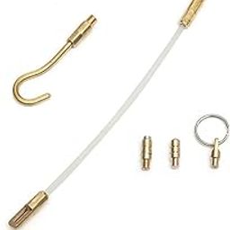 UJEAVETTE 10pc Fiberglass Wire 4mm Rod Coaxial Electrical Connectable Fish Tape 13in-image-24