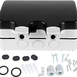 Terminal Boxes - Waterproof Socket Box 2Bits IP66 Waterproof Multifunctional Junction Enclosure 86 Type Plug Strip Splashproof Box Strip Plug Protection Box-image-46
