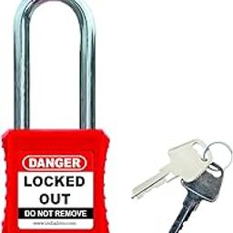 Loto Product India Safety Metallic Shackle Red Osha Padlock-image-51