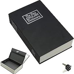 Unique Hidden Secret Book Safe Vault Box with 2 Keys Jewelry Money Cash Box Locker Jewellery Home Safe Box Dictionary for Office Home Multi-Colour)-image-62