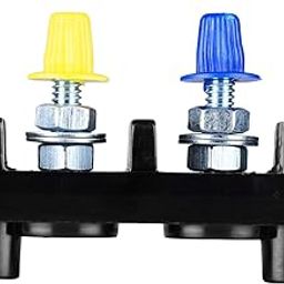 FTC TPN-63 Standard Connection Plate 63Amp, 4 Pole In Backalite - With (Red,Yellow,black,blue Colour Cap) Pack Of -15 Pcs-picture-23
