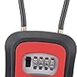LOOM TREE® Key Storage Lock Box Case Weatherproof For House Keys Multifunctional Sturdy Red | Facility Maintenance & Safety | Access Control Equipment | Lock Boxes-9