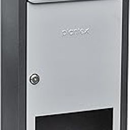 Plantex All in one Multipurpose with Big Size Letter Box for Home/Post Box/Suggestion Box/Complaint Box/Donation Box with Lock Table Top or Wall Mount - (Grey)-0