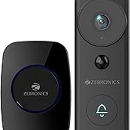 Zebronics VDB200 Smart Wireless Video DoorBell with 1080p Full HD, PIR Motion Detection, Splash Proof, Night Vision, 2 Way Talk, mSD, Call Alert, Tamper Alarm, 24/7 Live Monitoring, 60 Chime Tones-1
