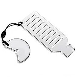 2 Pack Portable Door Lock for Travel - Improved Travel Hotel Door Lock Apartment Security Device Door Jammer Silver(Set of 2)-image-17