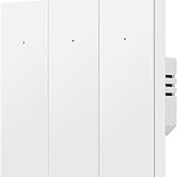 QNQ SMART WiFi BUTTON SWITCH 3 GANG (10 amps each) 600 WATT/SWITCH PC : Elevate Your Home with Effortless Control Home Automation. fits in 2 module concealed board (WHITE)-image-83
