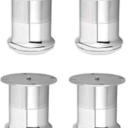 WSK Premium Two Tone Finish Hardware Stainless Steel Heavy Model Round Sofa Furniture Leg 50 MM / 3 Inch Height (Pack 4 Pcs) SL1112H3-004-image-36