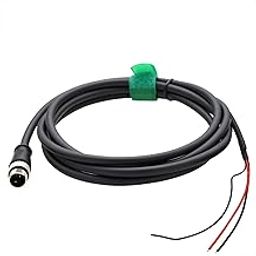 HangTon M12 Data Electrical Cable, 2-pin A Coded Male for Sensor Industrial Control Automation DeviceNet CANopen IO Link Profibus, DC Power 250V 4A, Waterproof Outdoor Shielded, 3m-image-76