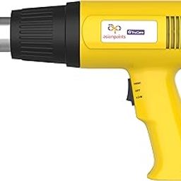 Asian Paints Trucare Heat Gun 1800 Watt Quick Hot Air Blower with Dual Temperature Setting & Nozzle Attachment for Indoor and Outdoor Shrink Wrapping Packing Drying Paint Coats (Pack of 1, Yellow)-20