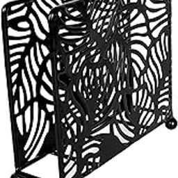 HEAVENGLOW Storage Rack Organizer Dinning Room Cards Towel Letters Paper Napkin Holders Black-image-28