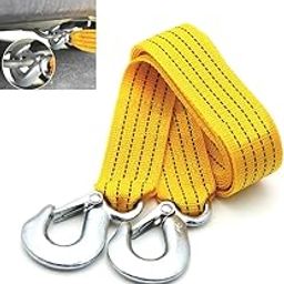 Allure Auto® (1 pcs) Heavy Duty Steel Wire Tow Cable Towing Pull Rope Strap with Safety Hooks 3 Ton Load Compatible with Volkswagen Taigun-image-28