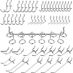 Hiltex® 53106 Pegboard Hooks and Organizer Assortment | 50-Piece Variety Pack-image-16