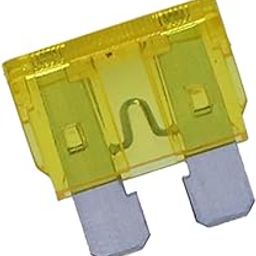 Electronic Spices 20a 32v Atc Automotive Metal Blade Fuse Pack of 50pcs-24